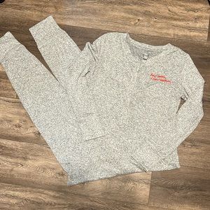 Aerie Dear Santa Sleep Romper L